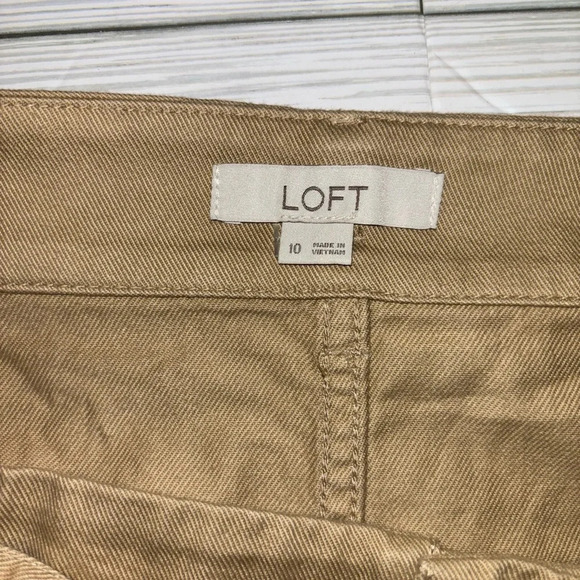 Loft Khaki Twill Tie Waist Pocket Skirt - Picture 6 of 7